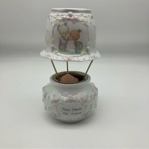 Vintage Precious Moments tea light potpourri warmer “Good Friends are Fo…